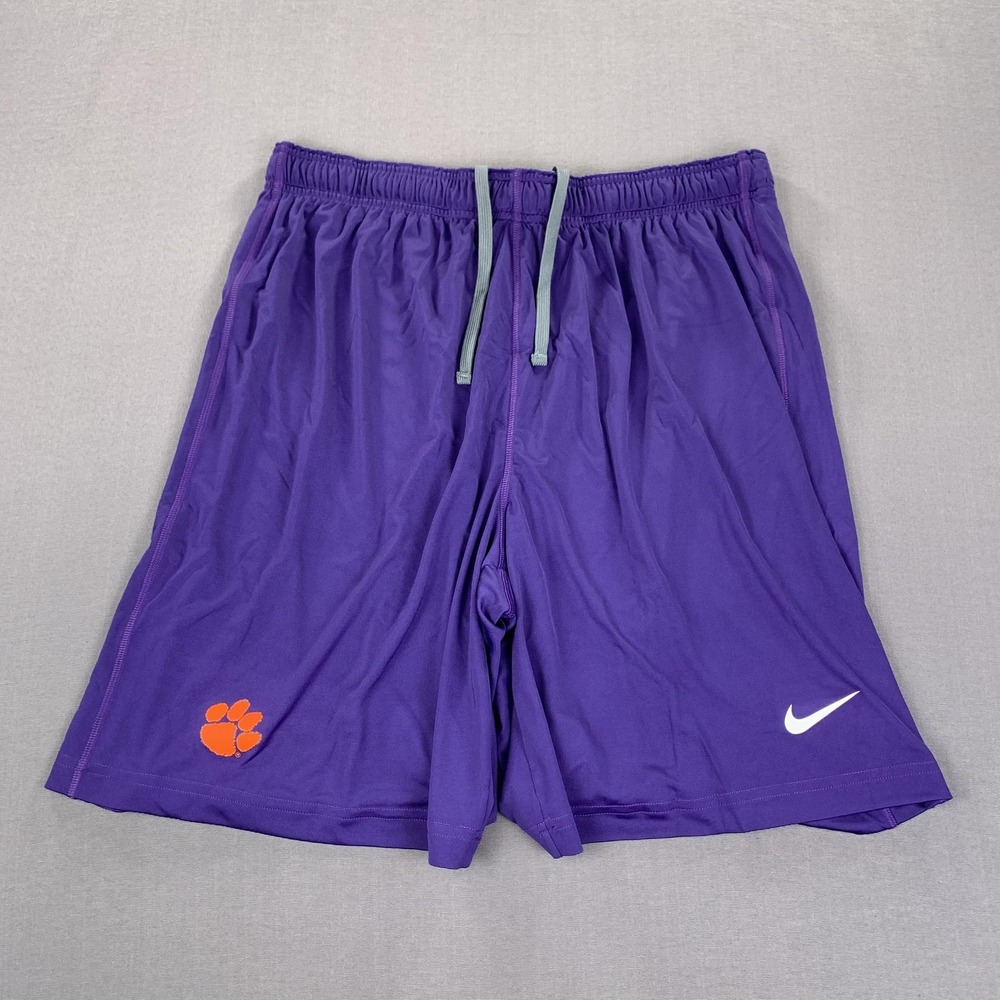 Clemson Tigers Athletic Shorts Men XXL Purple NCAA Football Nike USA Team Issued